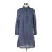 Duffield Lane Casual Dress: Blue Dresses - Women's Size X-Small