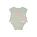 Baby Gap Short Sleeve Onesie: Gray Bottoms - Size 3-6 Month
