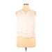 The Impeccable Pig Sleeveless Blouse: Ivory Tops - Women's Size Large