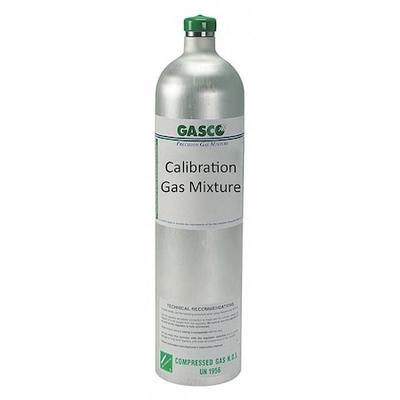 GASCO X05NI79CP5844Y5 Calibration Gas, Carbon Monoxide, Hydrogen Sulfide,