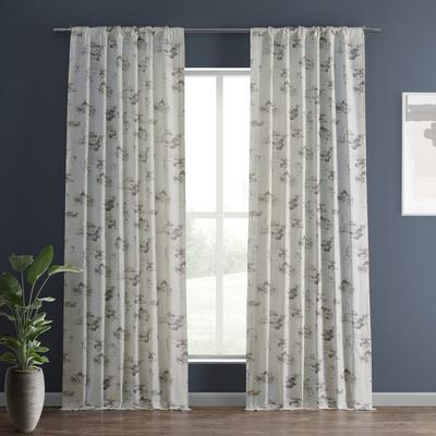 Exclusive Fabrics Textured Cotton Printed Curtains for Bedroom and Living room (1 Panel)