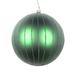 Vickerman 5" Emerald Matte Glitter Ball Christmas Ornament, 4 pieces per bag - Green