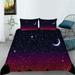 Starry Sky Painting Quilt Cover Set Luxury Home Textiles Bedclothes Vintage Bedding Covers King (90 x104 )