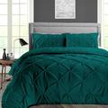 Twin/Twin XL Size Microfiber Duvet Cover Pinch Ultra Soft & Breathable 3 Piece Luxury Soft Wrinkle Free Cooling Sheet (1 Duvet Cover with 2 Pillowcases Teal)