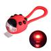 Silicone MTB Cute LED Ladybug Bicycle Light Children Balance Scooter Lamp Kid Stroller Headlight Bike Front Rear Light RED RED LIGHT