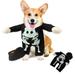 rygai Halloween Dog Costume Pet Clothes 1 Set Comical Dog Cosplay Costume Set Fine Workmanship No Fading Luminous Effect Funny Outfits for Small Dogs