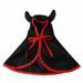 Mulanimo Halloween Pet Hooded Cloak with 28cm Tie Wizard Cape Dress Up Clothes Cosplay Outfit Halloween Costume for Small Dogs Cats