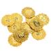 100pcs Pirates Golden Coins Plastic Skull Design Treasure Coins Play Money Toy Goodie Bag Fillers Game Props Party Favor for Kids Child