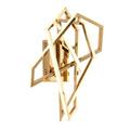 Bethel International LED Wall Sconce Gold Stainless Steel & Acrylic