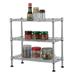 Adjustab 3-Tier Adjustable Storage Shelving Unit Metal Organizer Wire Rack Shelf