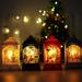 Projectretro Christmas Decor 4 PCS Lantern with LED Lights Warm White Artificial Pavilion Lamp Fairy Light Spirit Tree for Xmas Home Indoor Tabletop Centerpiece Decorations Battery Powered