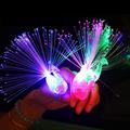 JUNWELL Kids Toys Peacock Finger Light Colorful LED Light-up Rings Party ï¼ŒGadgets Children Intelligent Toy for Brain Developmentï¼Œ Random Color 12Pcs