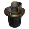 AQ Lighting 5 Metal & Composite Well Light with Angle Shield Cover in Bronze