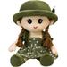 LFOGoods 13.8 Plush Rag Doll Soft Baby Doll for Girls Sleeping Cuddle Buddy Doll Toy for Kids First Baby Doll-Green