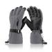 Waterproof Touchscreen Ski Gloves for Men Women Winter Snow Gloves with Pocket - gray