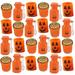 144 Piece Pumpkin Slime/Putty/Springs/Bubbles Small Toy Set - Pumpkin Guts Putty Jack O Lantern Pumpkin Spring Coil - Trick or Treat (12 Dozen)