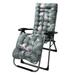 Lounge Chaise Chair Cushion Thicker Soft Comfortable Chair Pad for Outdoor Indoor Home Office 67x22in Grey Green Leaf