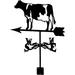 1 Set of Cow Weathervane Wind Direction Indicator European Style Weather Vane for Roof Garden Patio