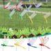 4 Pieces 3D Dragonfly Garden Decor Dragon Fly Garden Stakes Dragonflies Garden Ornaments Patio Decoration Dragonfly Stakes with Sticks 4 Colors