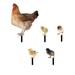 Back to School Savings! Feltree Garden Ornaments Poultry Yard Garden Decoration Yard Decor Garden Statue Farm Style Animals Shape Decor Home Backyard Lawns Scape