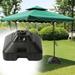 Umbrella Stand Base Patio Umbrella Stand 30L Parasol Beach Umbrella Stand Sun Umbrella Base for Summer Beach Garden Outside Black