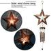 KEYBANG Christmas Decorations Wind Chimes Retro Solar Wind Chimes And Star Crackle Glass Ball Wind Chimes for Party Home Decor Promotion