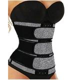 Noarlalf Womens Lingeries Fashion Women Three Belts Corset Sports with Breastplate Stylish Tunic Corset Women s Lingerie Sexy Lingerie Shapewear for Women Grey 2XL