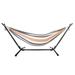 Polyester Outdoor Portable Stripe Hammock and Stand Set Summer Outdoor Relax Camping Hiking Hammock Bed