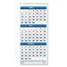 Recycled Three-Month Format Wall Calendar Vertical Orientation 8 x 17 White Sheets 14-Month (June to July): 2023 to 2024 | Bundle of 10 Each