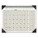 Executive Monthly Desk Pad Calendar 22 x 17 White Sheets Black Corners 12-Month (Jan to Dec): 2024 | Bundle of 2 Each