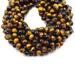 Tiger Eye Beads | Blue Red Brown Golden Multi Tiger Eye Beads- 15 Strands - Smooth Round Natural Gemstone Beads - (6mm 8mm 10mm 12mm 14mm)