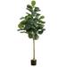 Nearly Natural 6ft. Artificial Fiddle Leaf Tree Green