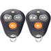 KeylessOption Keyless Entry Remote Starter Car Key Fob Alarm for Aftermarket Viper Automate EZSDEI474V 473V (Pack of 2)