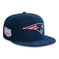 Men's New Era Navy England Patriots Throwback Cord 59FIFTY Fitted Hat