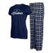 Women's Concepts Sport Navy/Gray Seattle Kraken Arctic T-Shirt & Pajama Pants Sleep Set