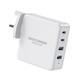 EASYLONGER 100W USB C Charger, 4-Ports USB Plug, Super Fast Charger GaN Charger, USB Adapter PD PPS Wall Charger, USB Wall Plug for Macbook, iPhone, Laptop, iPad, Galaxy, Steam Deck, Cell Phone