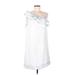 Holding Horses Casual Dress - Shift: White Print Dresses - Women's Size Medium