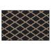 Black 30 x 20 x 0.41 in Area Rug - George Oliver Jerail Area Rug w/ Non-Slip Backing Polyester | 30 H x 20 W x 0.41 D in | Wayfair