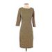 J. McLaughlin Casual Dress: Brown Dresses - Women's Size X-Small