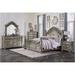 Gratia 3 Piece Gold Traditional Panel Bedroom Set