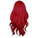 KAGAYD New Ladies Wig Sea King Red Medium Long Curly Hair Suitable For Party Dance Wigs High Temperature Wire Wig 60cm/24in