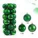 24Pcs Christmas Baubles 6cm Christmas Tree Balls Plastic Shatterproof Hanging Balls for Festival Holiday Party Decortions green