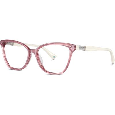 Zenni Women's Vintage Cat-Eye Glasses Pink Plastic Full Rim Frame