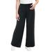 Plus Size Women's Wide-Leg Pant by June+Vie in Black (Size 14/16)