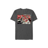 Men's Big & Tall Mickey And Headless Horseman Tee by Disney in Charcoal Heather (Size XLT)