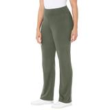 Plus Size Women's Yoga Pant by Catherines in Olive Green (Size 0X)