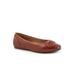 Women's Sofia Ballerina Flat by SoftWalk in Rust (Size 10 M)