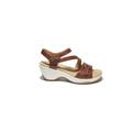 Women's Cindy Ankle Strap Wedge Sandal by Hälsa in Cognac (Size 11 M)