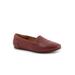 Wide Width Women's Shelby Casual Flat by SoftWalk in Dark Red (Size 10 W)