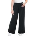 Plus Size Women's Wide-Leg Pant by June+Vie in Black (Size 14/16)